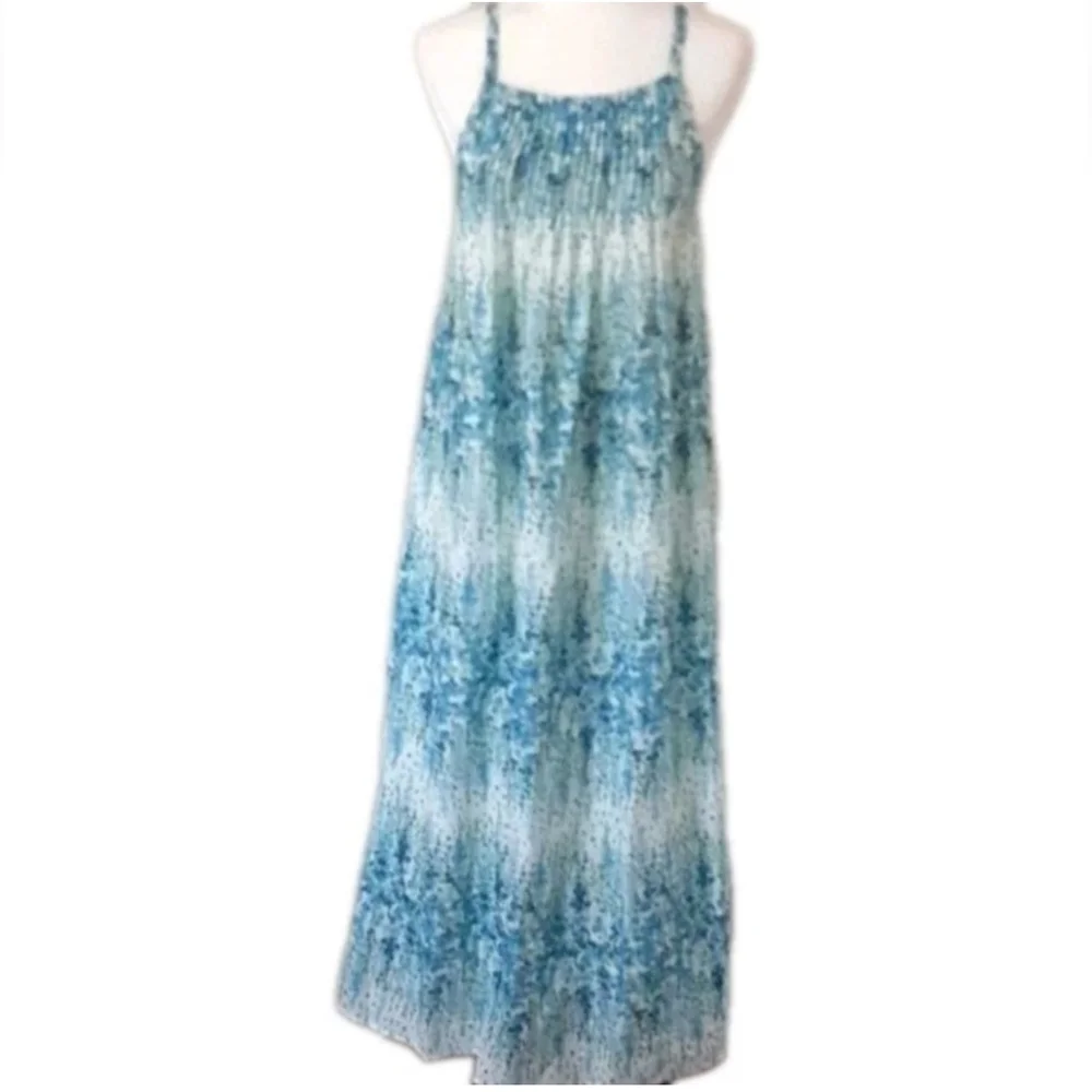 NWT Christy Dawn The Lily Cottage Core Dress in Morning Gladiola Blue/White Sz M
